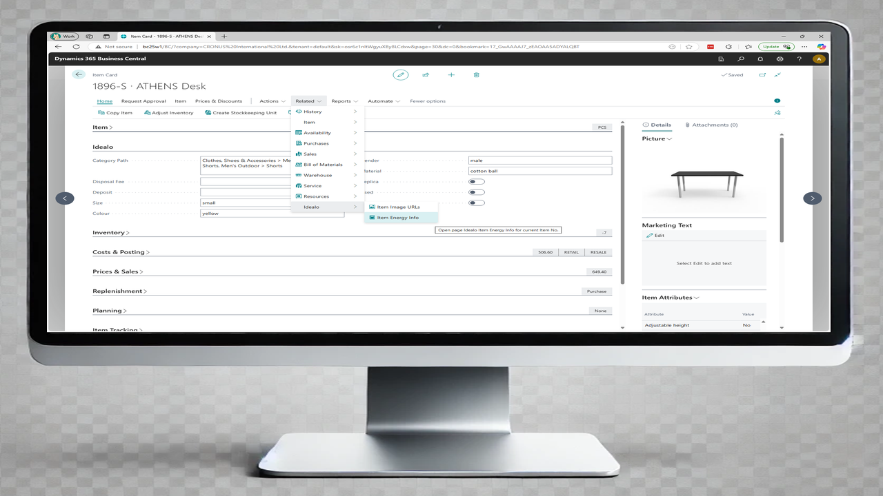 Produkta kartīte ar Idealo integrāciju
