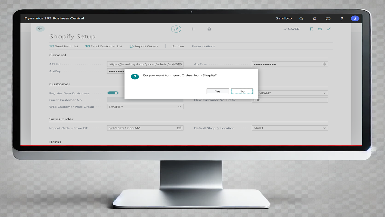 Pasūtījumu importēšanas funkcionalitāte